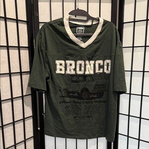 Green Bronco Graphic T-Shirt
